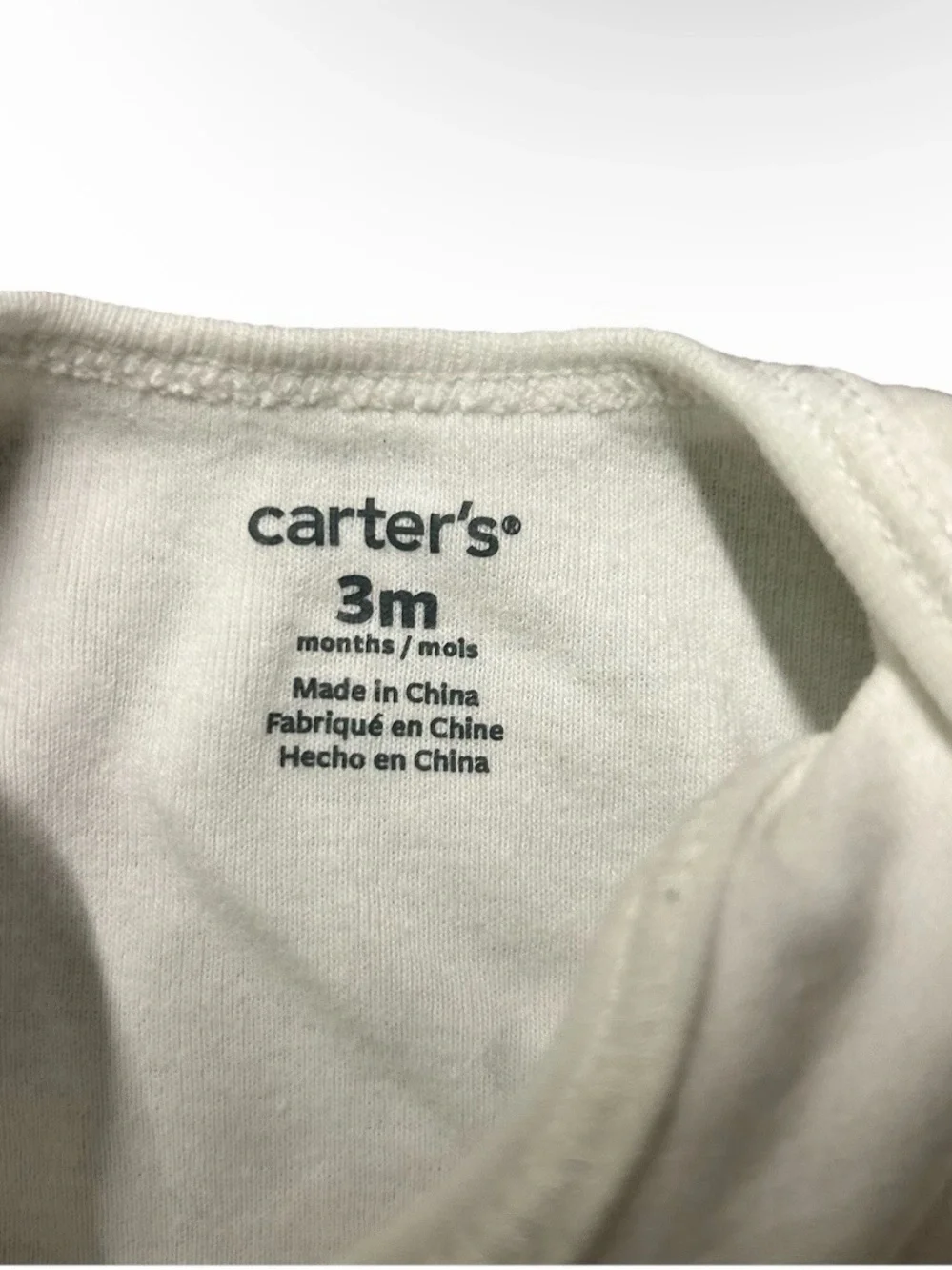 Baby White Short Sleeve Bodysuits Size 0-3 Months